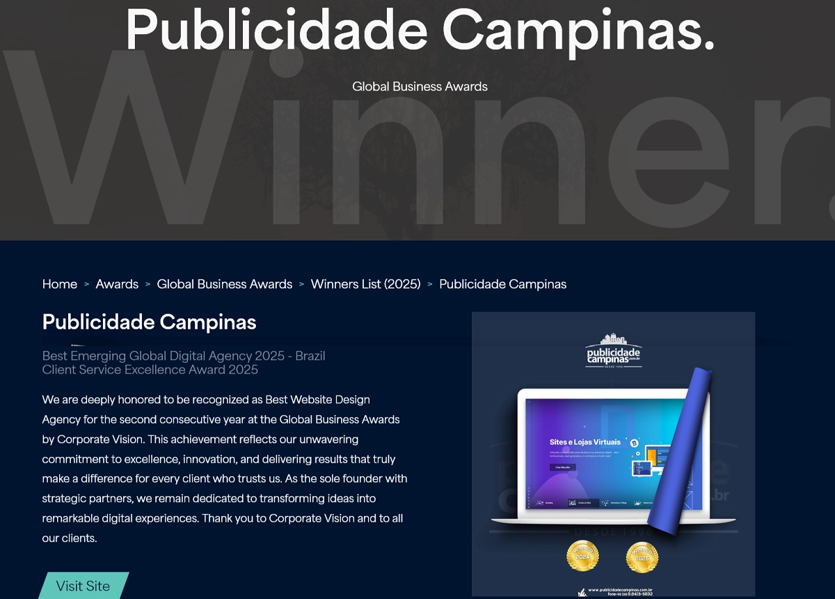 Criação de Site premio-2025 premio-2025